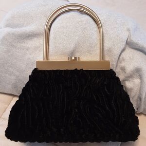 Cult Gaia Estelle Black Velvet Handbag